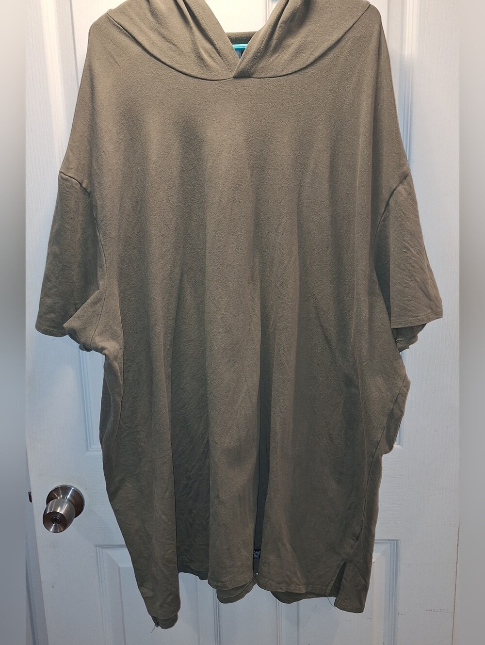 Men's Olive Green Hooded Short-Sleeve Shirt One Bone 5XL